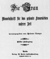 Titelblatt "Die Frau"