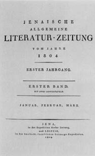 Titelblatt Allgemeine Literatur-Zeitung