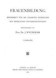 Titelblatt "Frauenbildung"