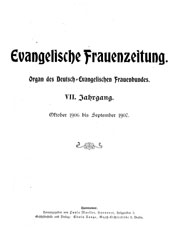 Titelblatt "Evangelische Frauenzeitung"