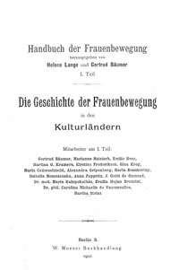 Titelblatt "Handbuch der Frauenbewegung"