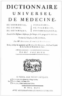 Titelblatt: Robert James: Dictionnaire universel de médecine