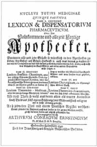 Titelblatt: Arthur Conrad Ernsting: Nucleus totius medicinae