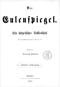 Titelblatt "Eulenspiegel"