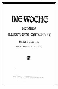 Titelblatt: Die Woche