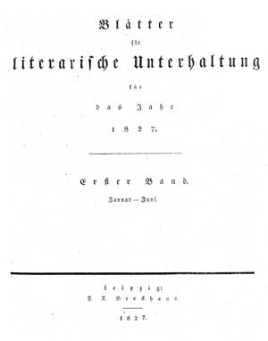 Blätter für literarische Unterhaltung