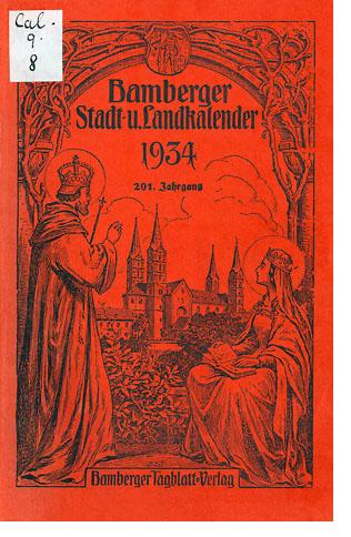 Bild: Bamberger Stadt- u. Landkalender 1934, 201. Jg.